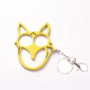 Porte-clés renard outil de défense avec oreilles pointues