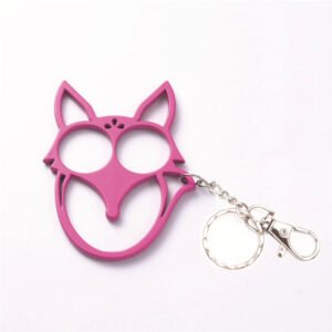 Porte-clés renard outil de défense avec oreilles pointues