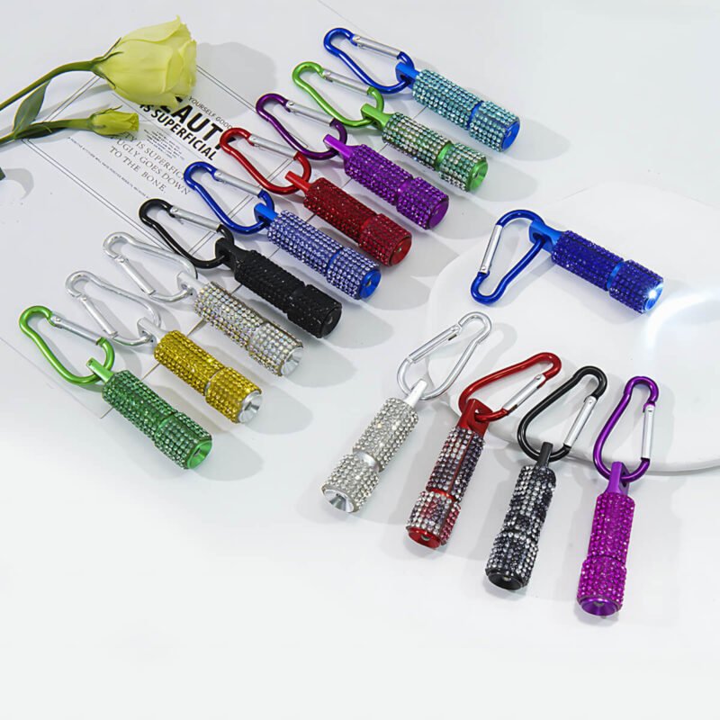Bling Pequeña linterna Led llavero
