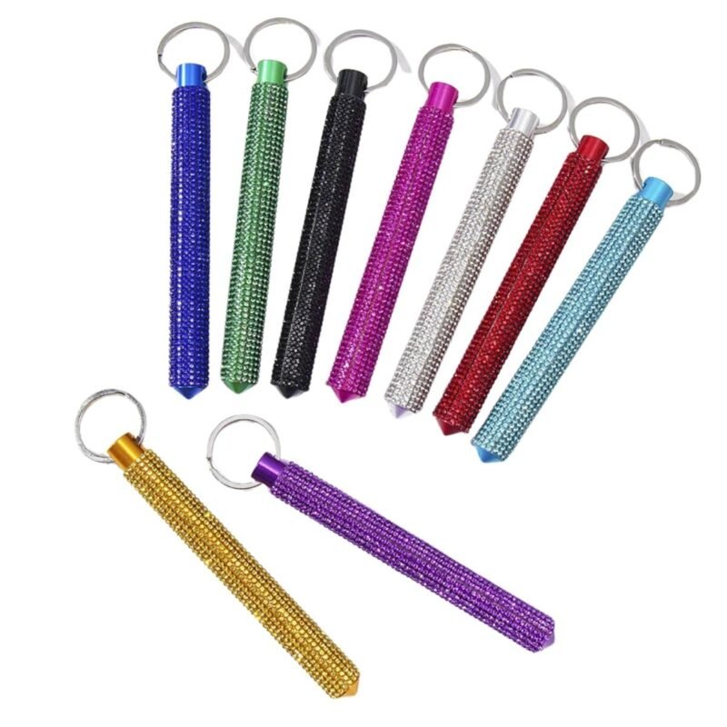 Bastón Kubaton Brillante de Rhinestone para Defensa Personal 10
