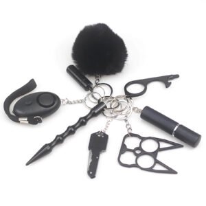 8-Piece Stylish Safety Keychains for Women 1