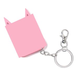 Outdoor 2 finger buckle keychain pendant cute justice cat tiger buckle self-defense anti-wolf supplies window breaker pendant - Imagen 3
