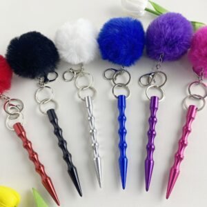 Spot outdoor self-defense anti-wolf supplies equipment self-defense cool stick hairball two-piece set of key stick pen stick broken window - Imagen 2