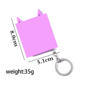 Outdoor 2 finger buckle keychain pendant cute justice cat tiger buckle self-defense anti-wolf supplies window breaker pendant - Imagen 2